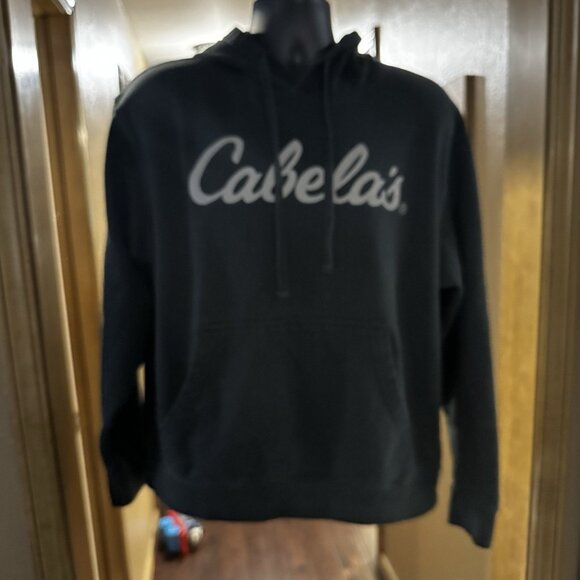 Cabelas Men's Large Black Hoodie - Picture 1 of 3